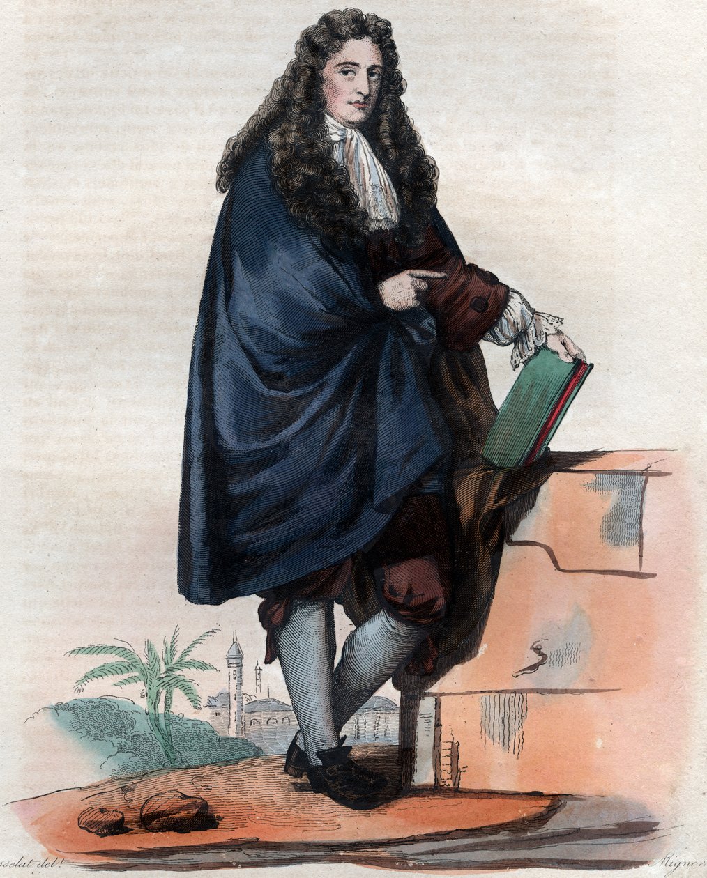 Jean Chardin（1643-1713），法国珠宝商和旅行者的肖像。 作者 法语学校