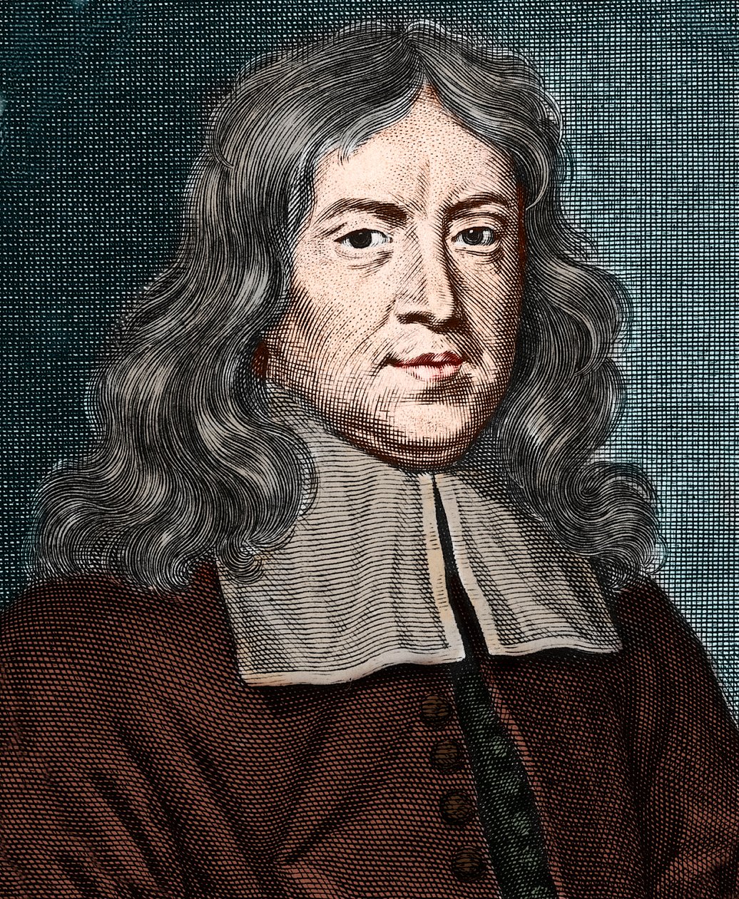Thomas Sydenham的肖像（1624-1689）。英国医生。 作者 法语学校