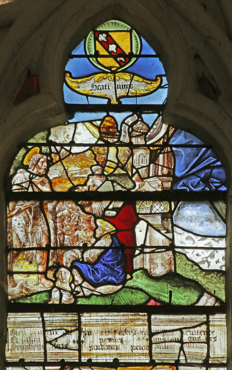 The Beatitudes，ÉgliseSainte-TanchedeLhuître，祝福是那些哀悼的人 作者 法语学校