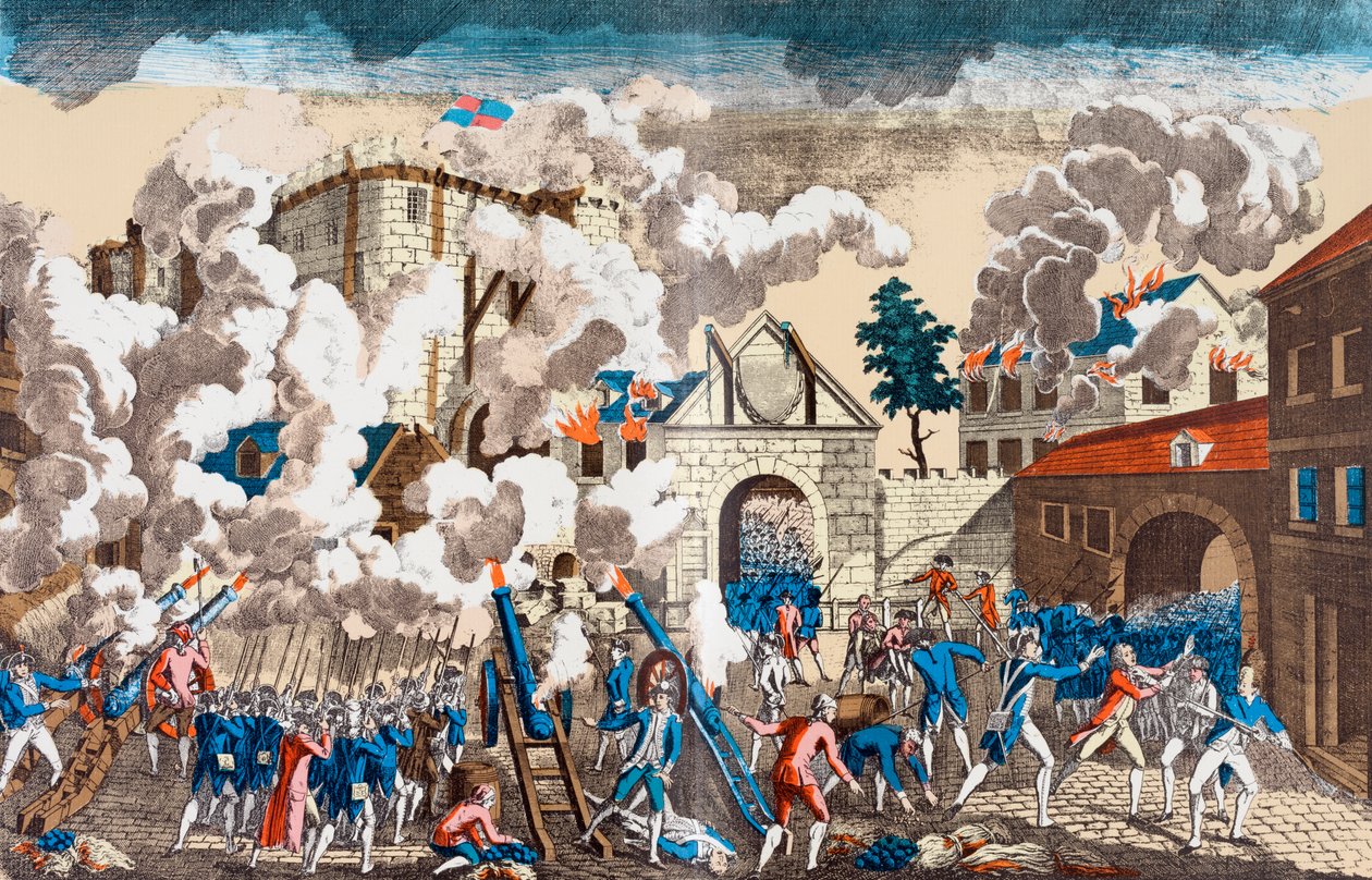 1789年7月14日，巴士底狱的风暴 作者 法语学校