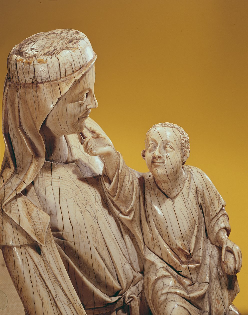 维尔京和儿童，c.1250 作者 法语学校