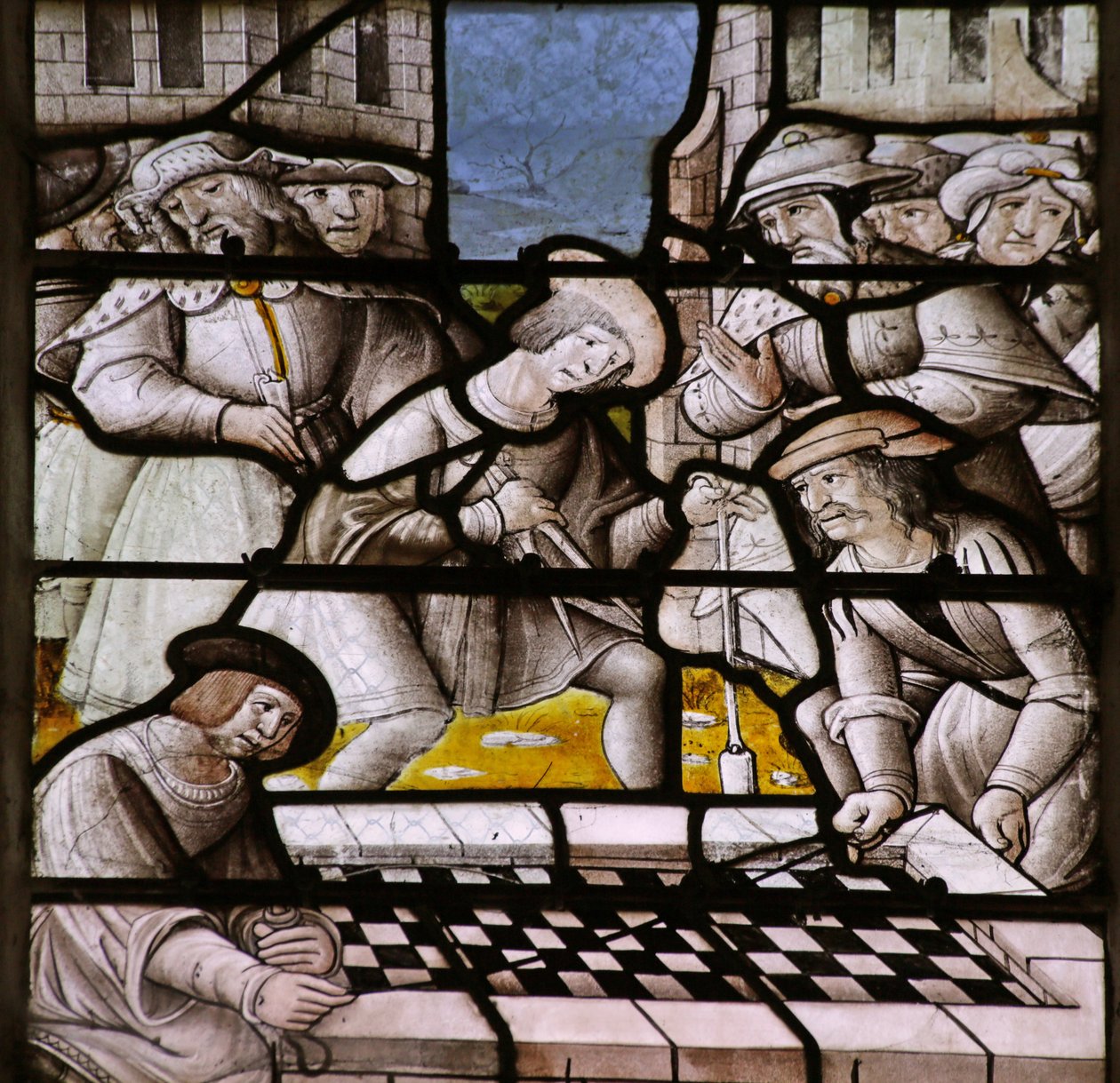 窗口描绘了Notre Dame de Lorette的传说：测量Virgins House的真实性 作者 法语学校