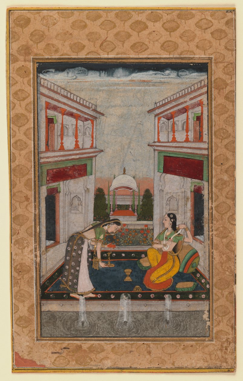 Syam Kalyan Ragini，c.1740-1750（纸上不透明的wc） 作者 印度学校