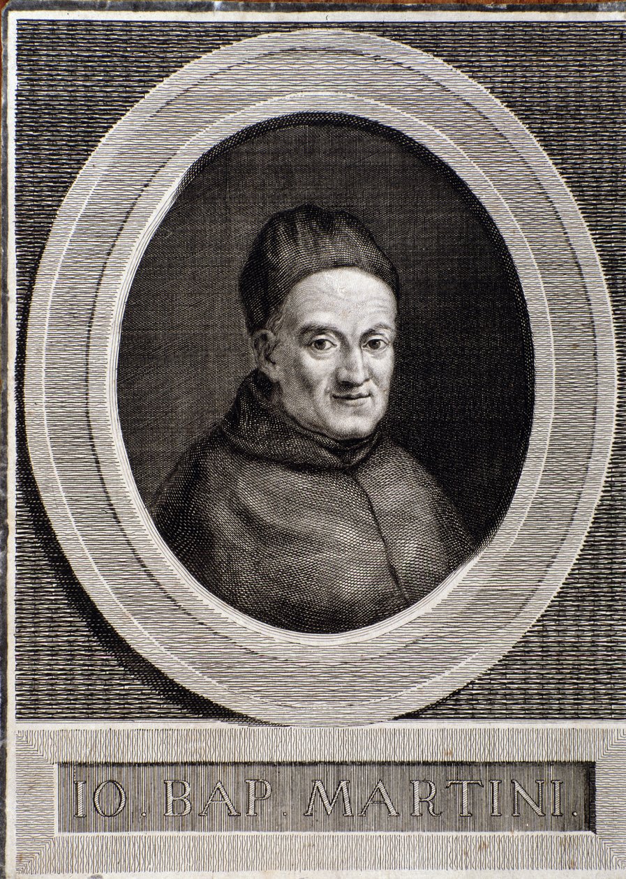 Giovanni Battista马蒂尼（1706-1784）意大利作曲家和音乐理论家的画像 作者 意大利学校