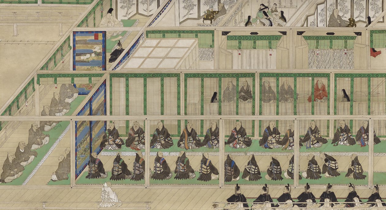 The Imperial Lying-In，1804（纸上的墨水和颜色） 作者 日本学校
