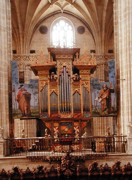 器官在Catedral Nueva，c.1568 作者 西班牙语学校
