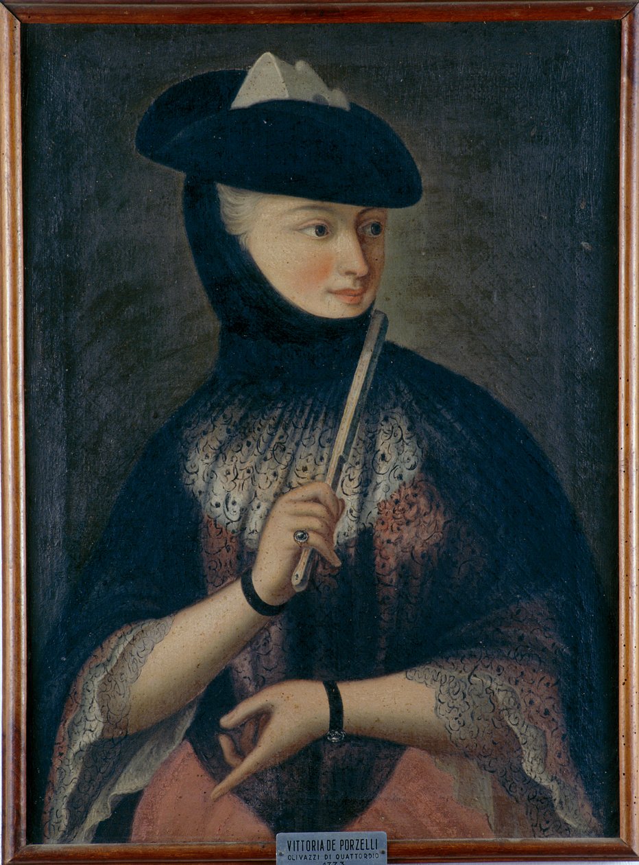 维多利亚de Porzelli，1773年的肖像 作者 不明
