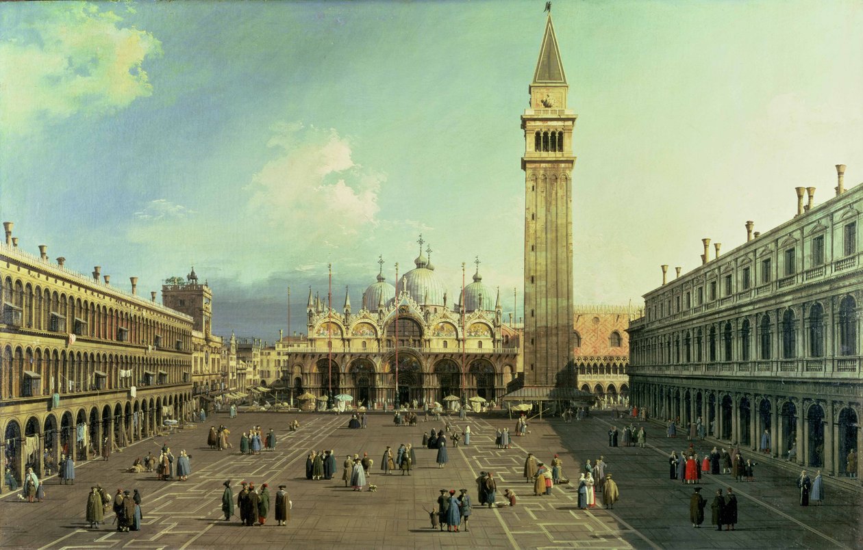 圣马可广场，威尼斯，17:30-35 作者 乔瓦尼·安东尼奥运河（Canaletto）