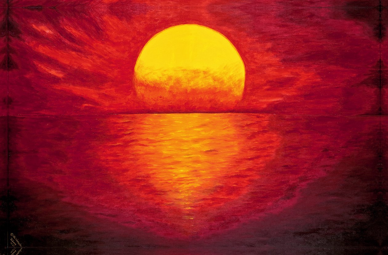 海边火红的夕阳 作者 乌特·施拉姆克