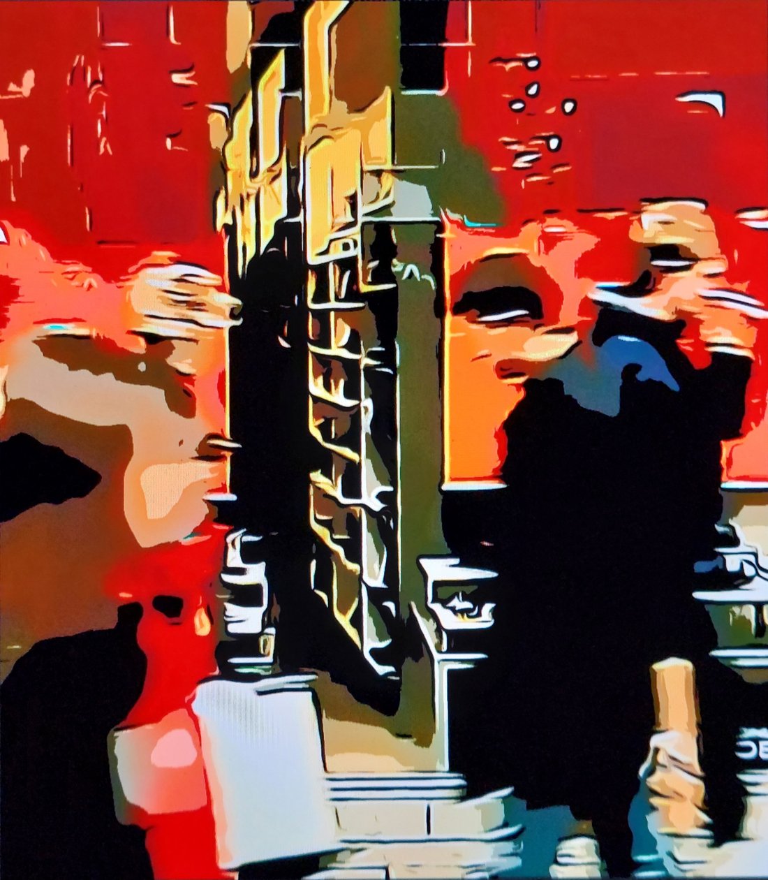 红色背景 作者 马韦特 