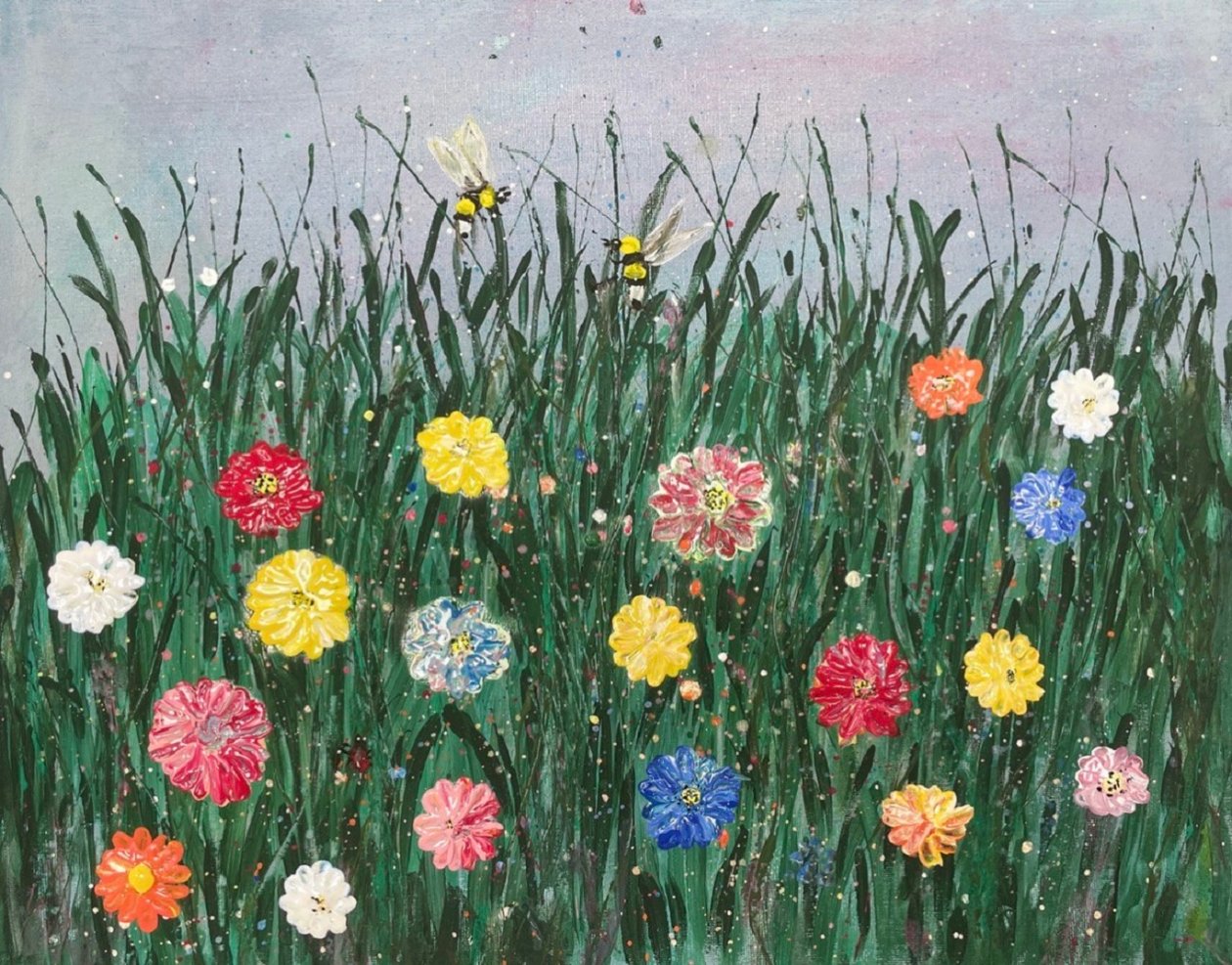 有蜜蜂的花圃 作者 马努 C.
