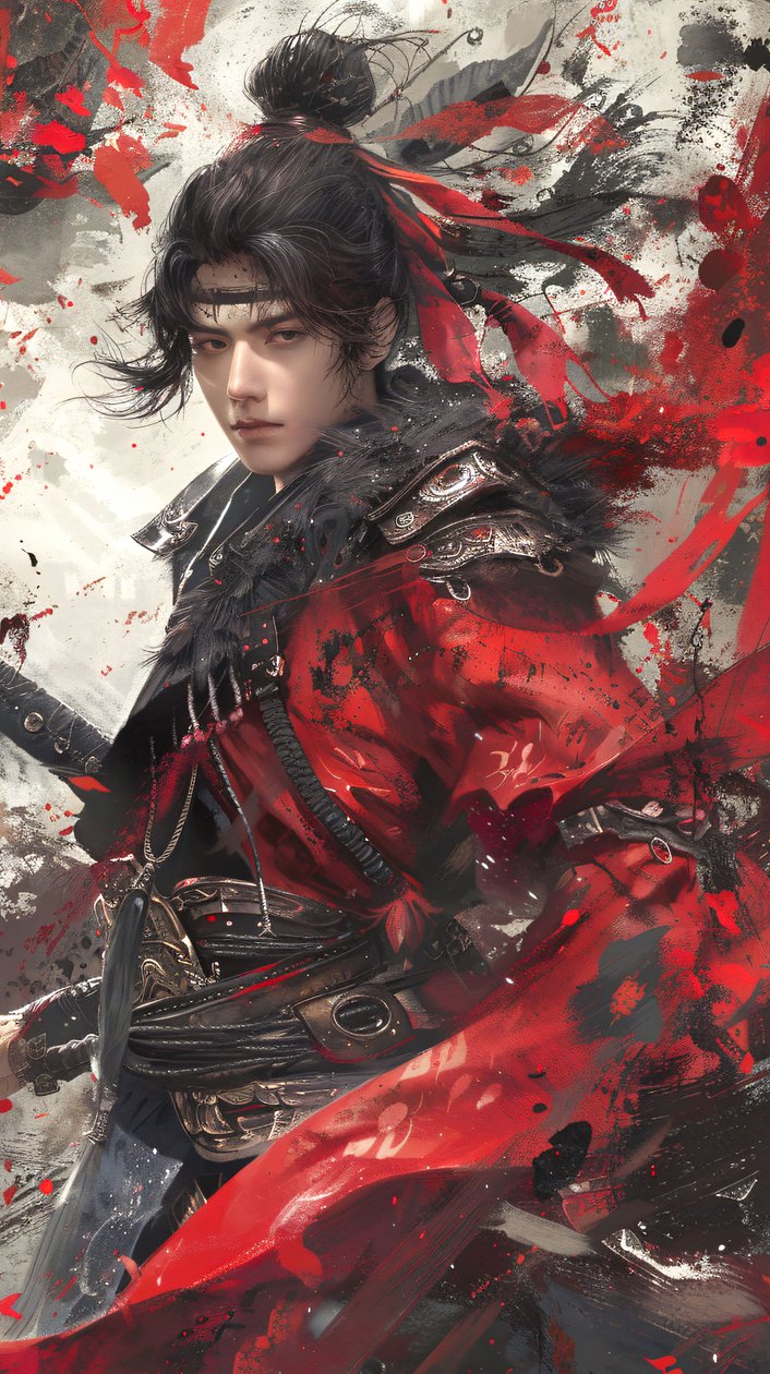 涂鸦狂野风格的武士，房间墙面装饰 | 按需打印 作者 法赫塔利·阿卜杜勒拉希姆