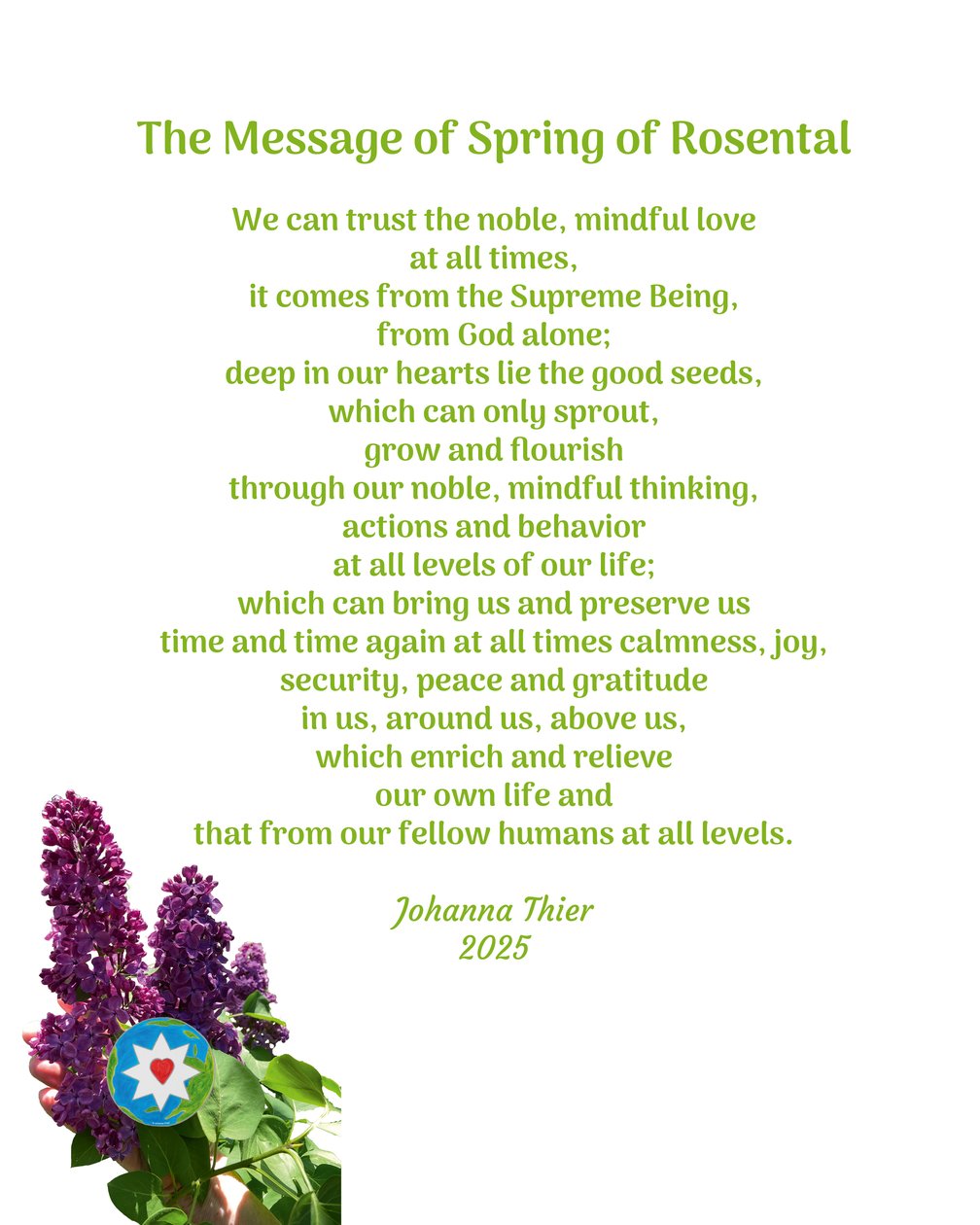 The Message of Spring of Rosental 作者 约翰娜蒂尔