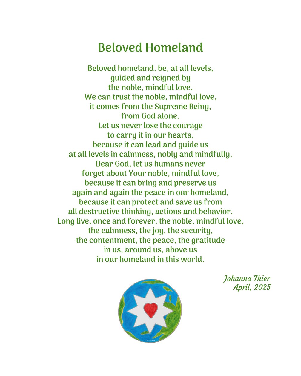 Beloved Homeland 作者 约翰娜蒂尔