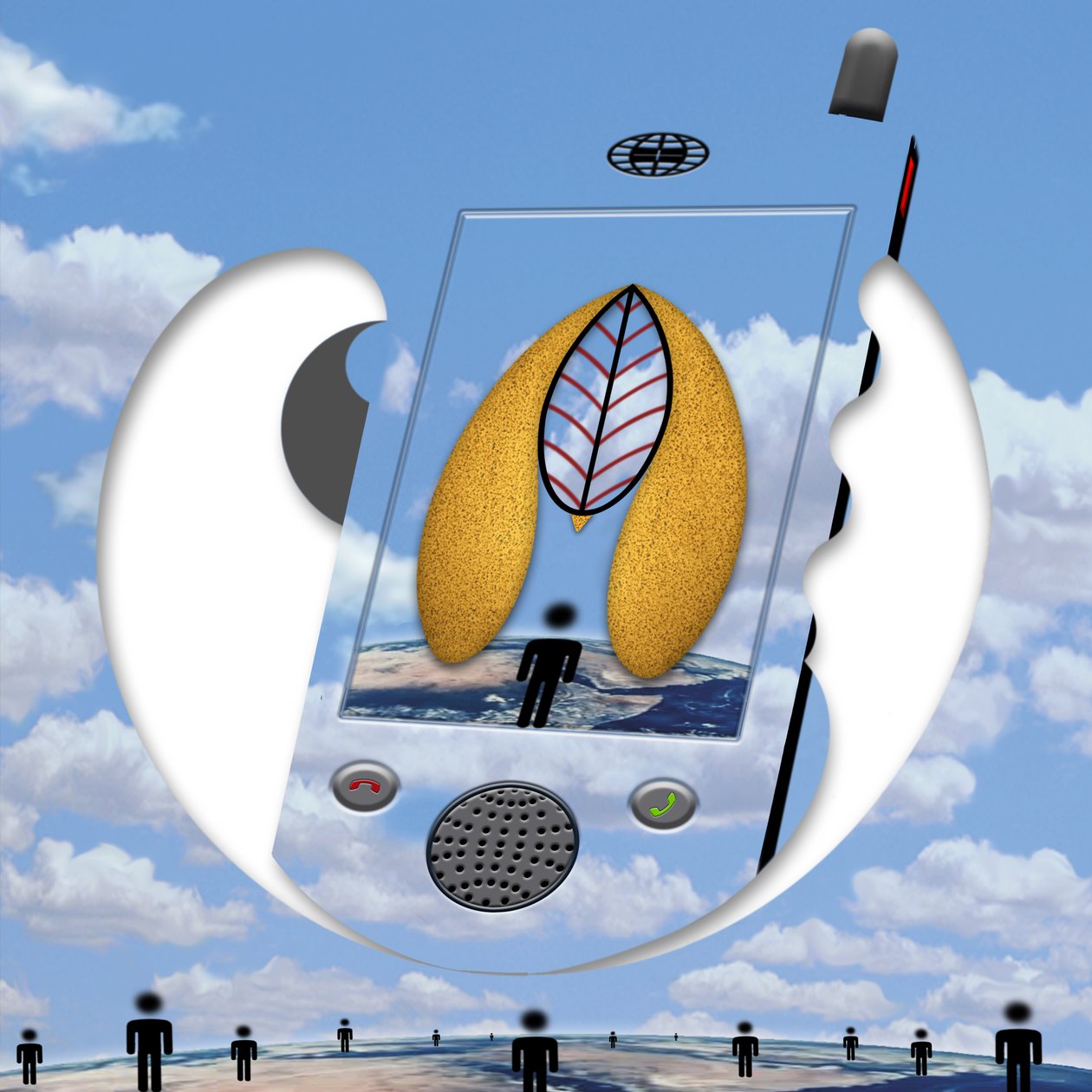 "...seit ein Gespräch wir sind..." (aus der Serie Skyphone) 作者 