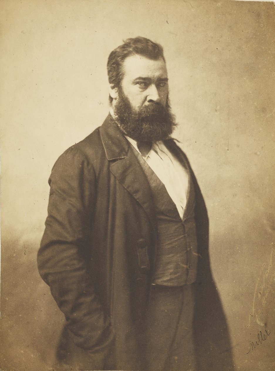 Jean-FrançoisMillet，1856-58（玻璃底片上的盐渍纸印刷品） 作者 纳达尔