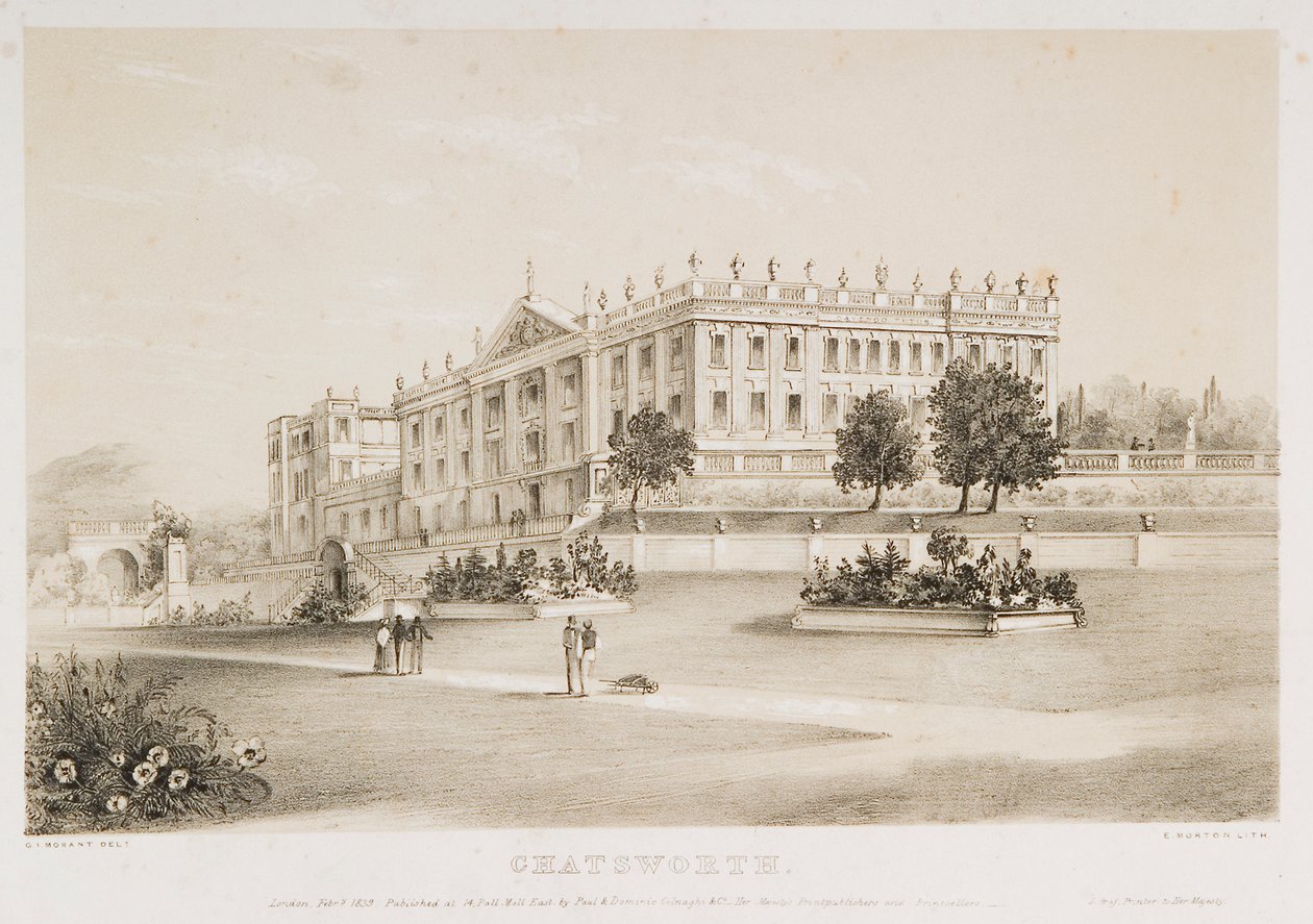 德比郡查茨沃斯宫，1839年 作者 第四代莫顿伯爵詹姆斯·道格拉斯