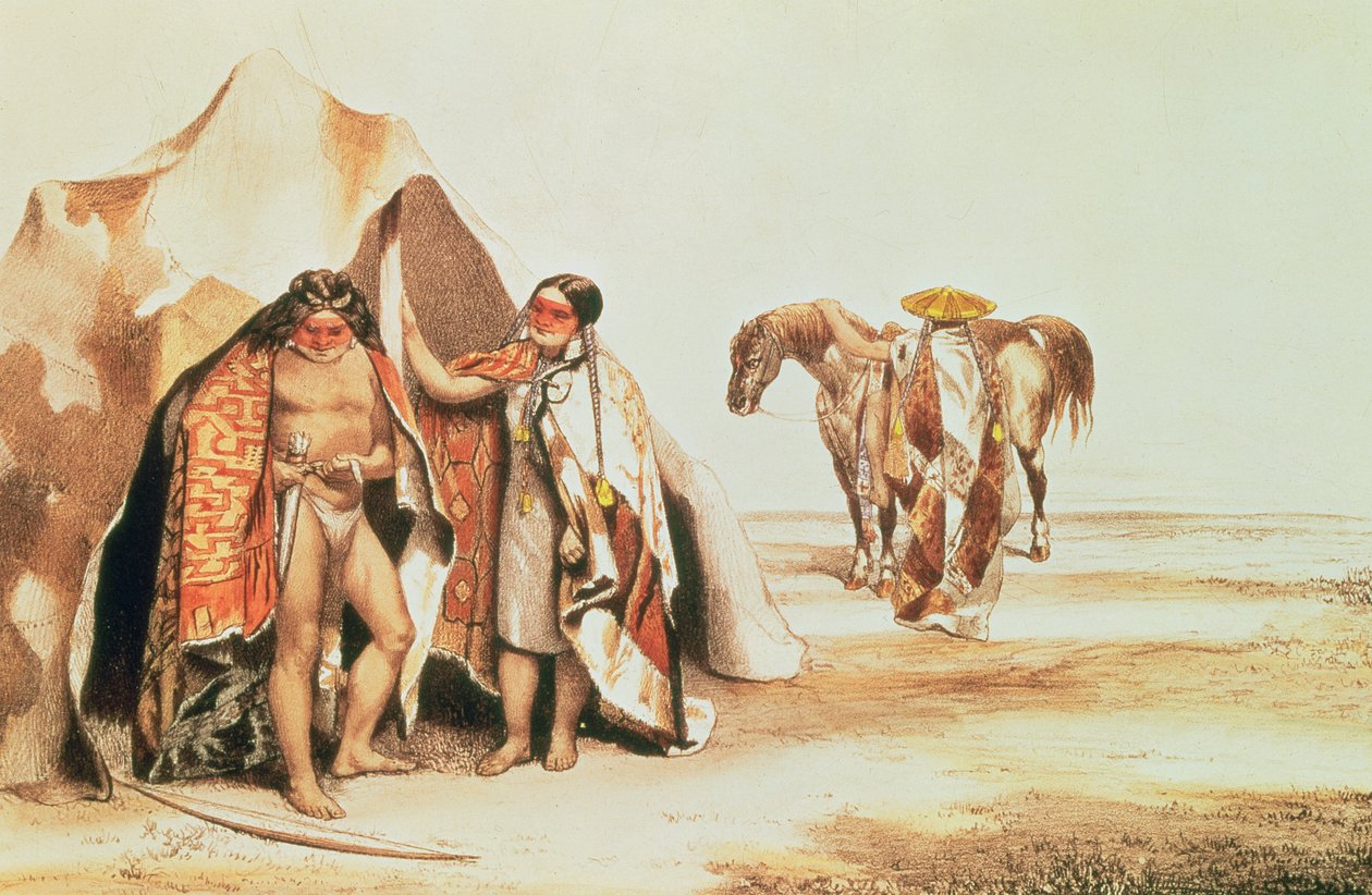 巴塔哥尼亚印第安人，由Emile Lassalle雕刻，1830年 作者 A. and Lassalle，E. DOrbigny