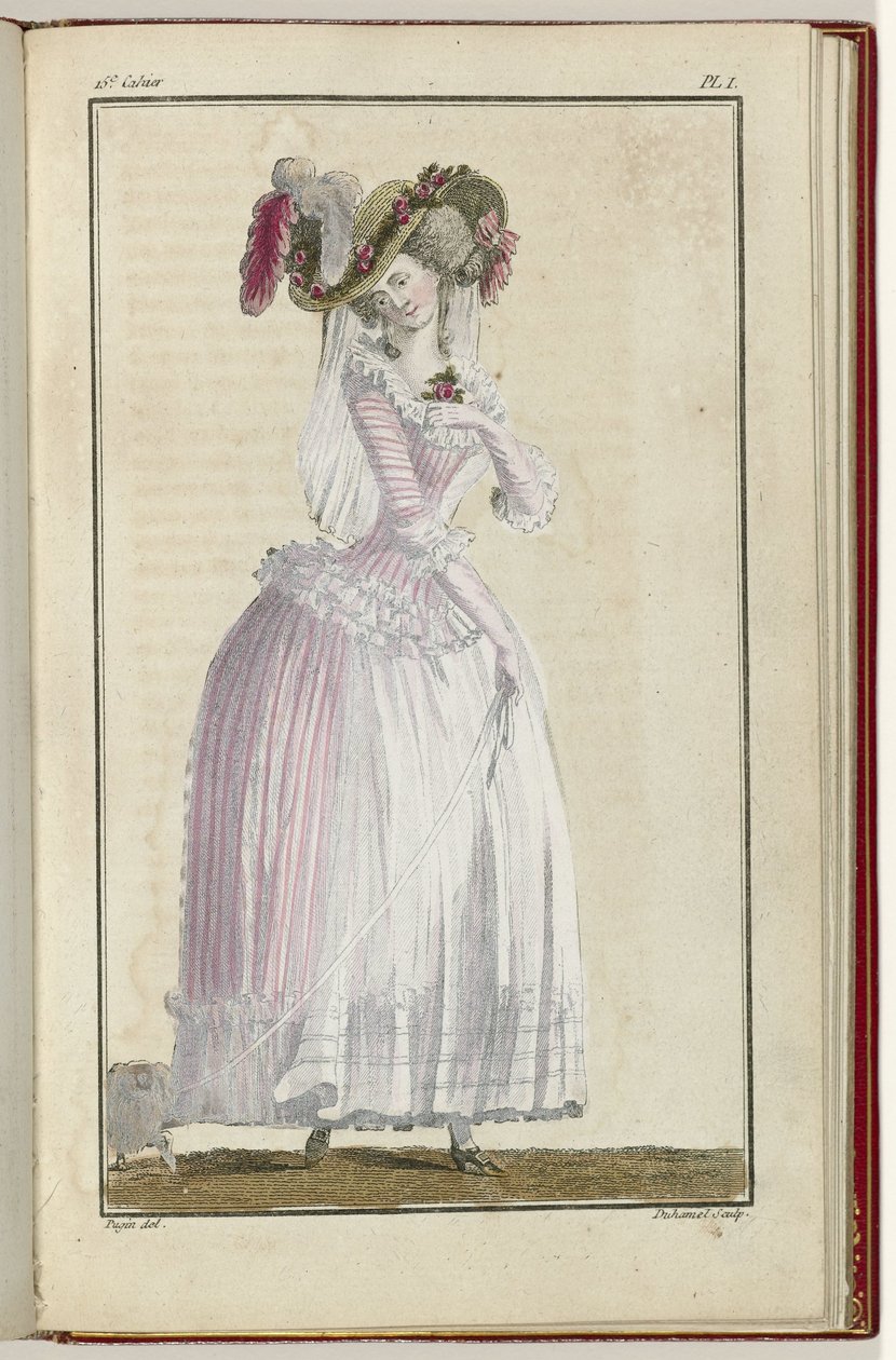 Cabinet des Modes or Les Modes Nouvelles》，1786 年 6 月 15 日，第 I 插图 作者 AB杜哈梅尔