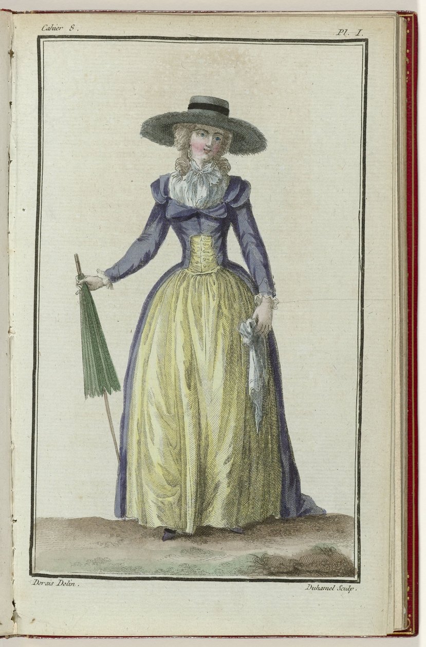 Cabinet des Fashions 或 New Fashions，1786 年 3 月 1 日，第 8 笔记本，图版。 我 作者 AB杜哈梅尔