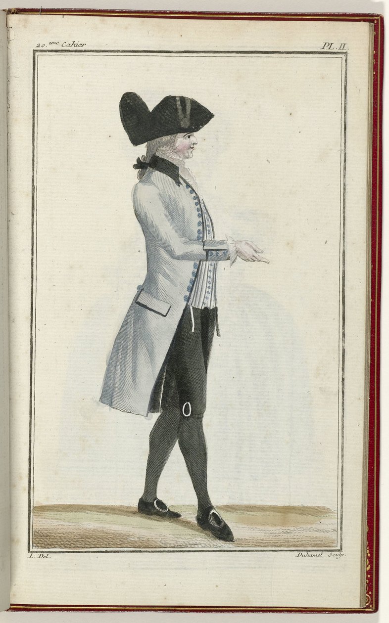 Cabinet des Modes 或 New Fashions，1786 年 9 月 1 日，图版。 二 作者 AB杜哈梅尔