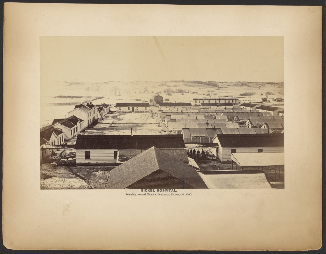 西克尔医院，费尔法克斯神学院方向，1864 年 1 月 5 日。 作者 罗杰（AJ Russell）