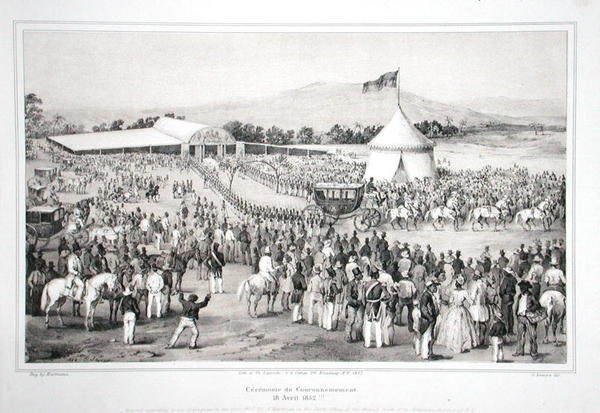 福斯坦-苏卢克将军（约1785-1867）作为海地皇帝的加冕仪式 作者 A.（之后）哈特曼