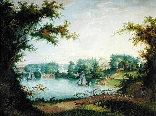 大石桥和马林塔尔台阶，1803年 作者 布格里耶夫