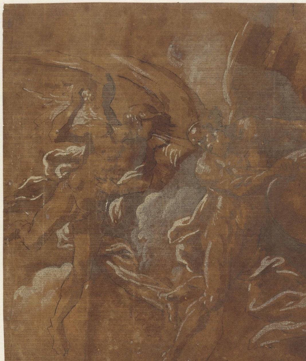 两个有翅膀的人 作者 A. Carracci（归因于）