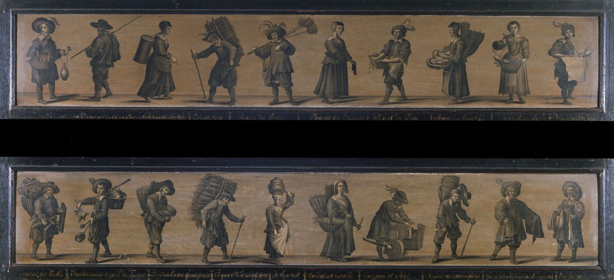 Les Cris de Paris，1634 年（木板油画） 作者 A·多伊