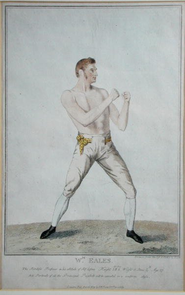 Wm. Eales，《科学教授的自卫态度》，1819年出版（蚀刻版）。 作者 A.伊斯顿