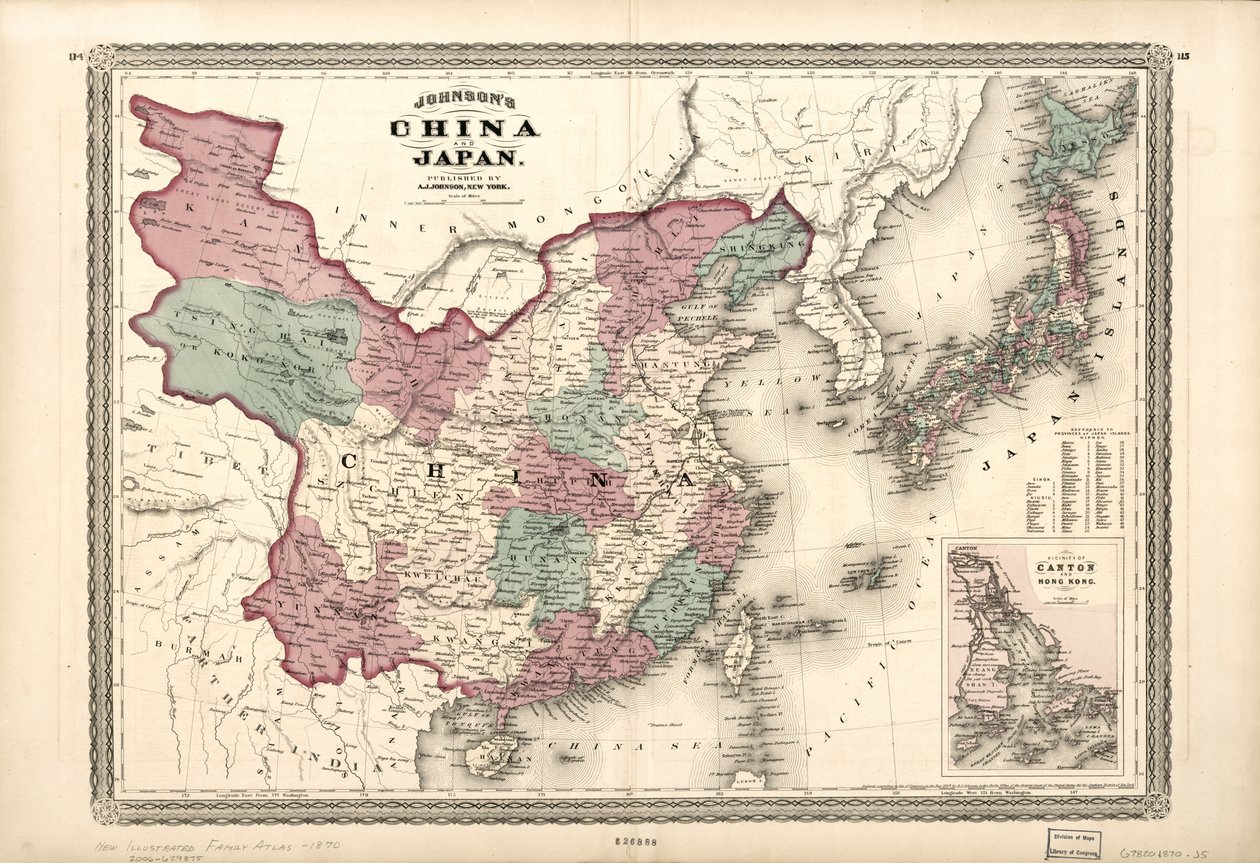 约翰逊的中国和日本。 作者 AJ约翰逊