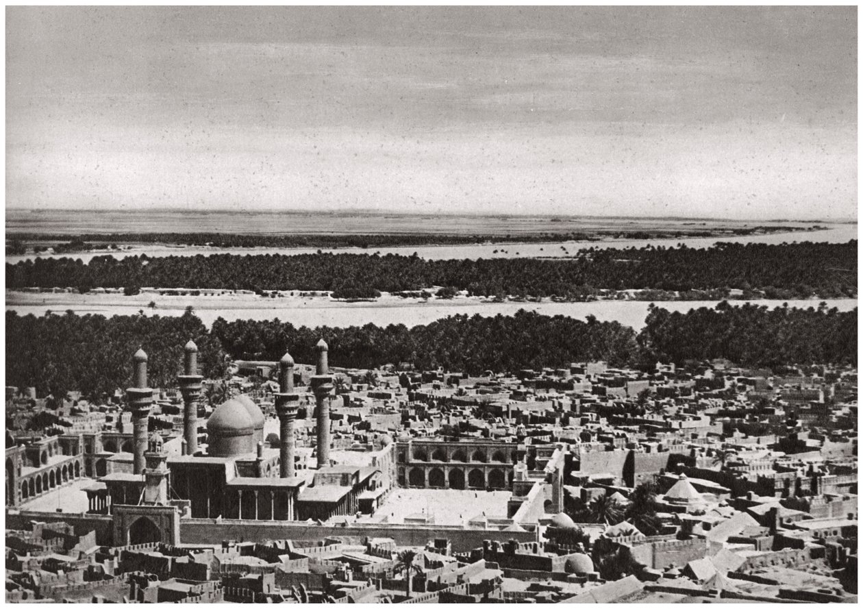 Kadhimiya，巴格达附近的圣城，来自一架飞机，伊拉克，1925年 作者 凯里姆