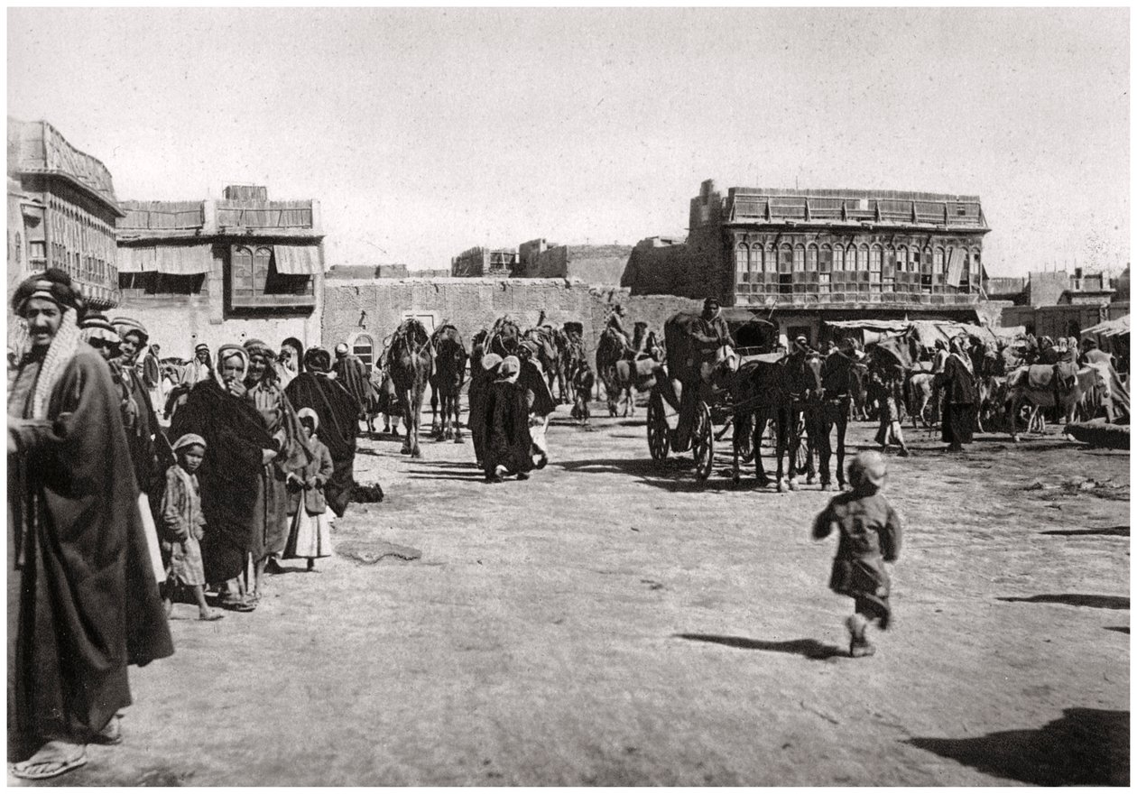 1925年，伊拉克巴士拉市集广场 作者 凯里姆