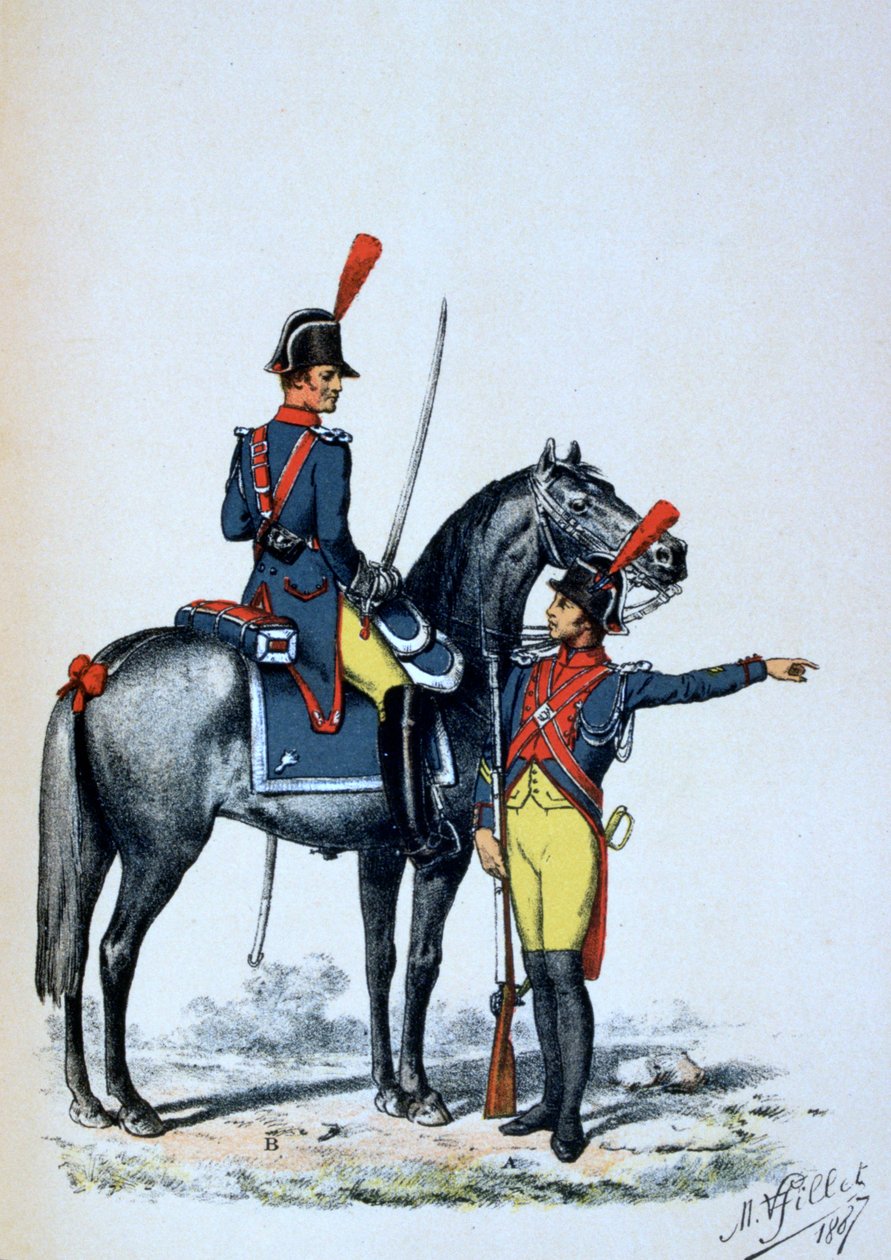 巴黎皇家宪兵队，1813年1887年 作者 A.勒默西耶