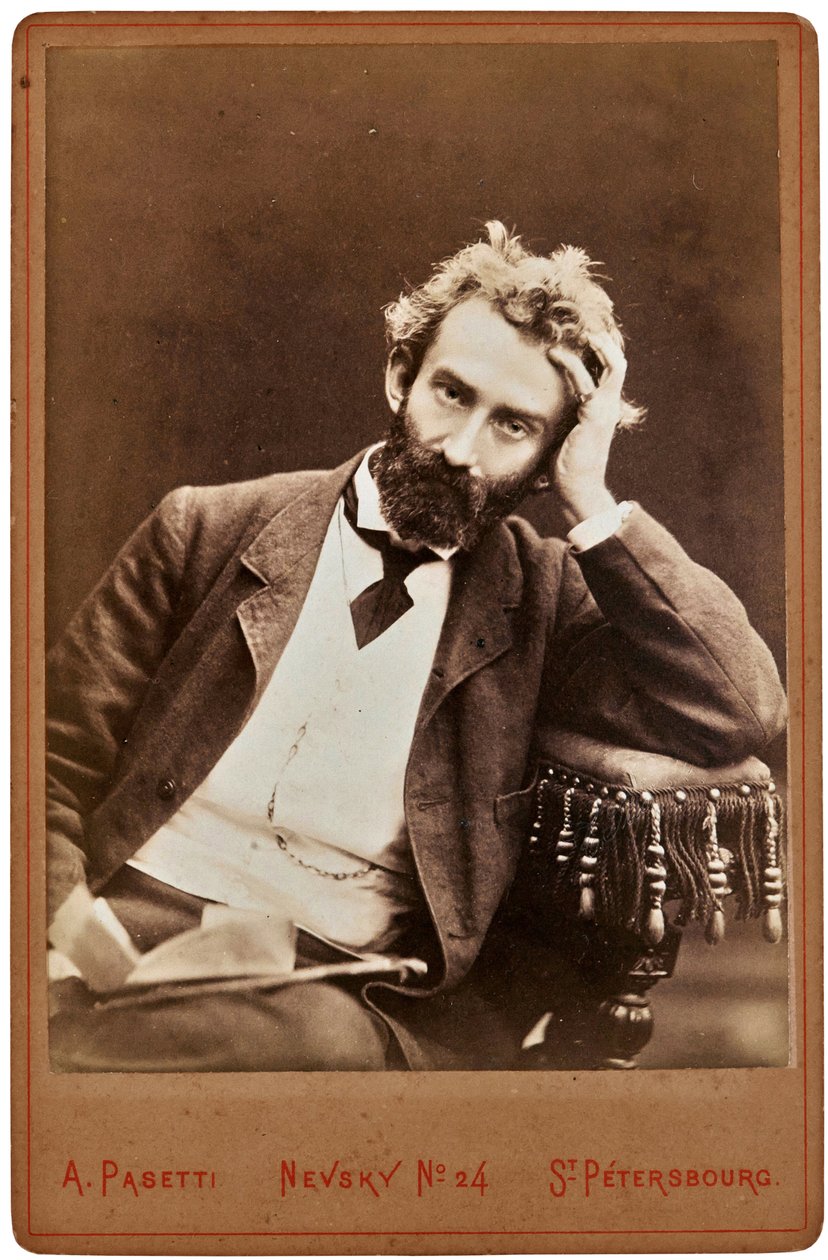 尼古拉斯-米克卢霍-马克莱（1846-1888 年）的肖像--尼古拉-米克卢霍-马克莱--乌克兰-俄罗斯民族学家、人类学家和生物学家。摄影工作室 A.帕塞蒂国家斯帕斯科耶-卢托维诺沃露天博物馆 作者 A.帕塞蒂照相馆
