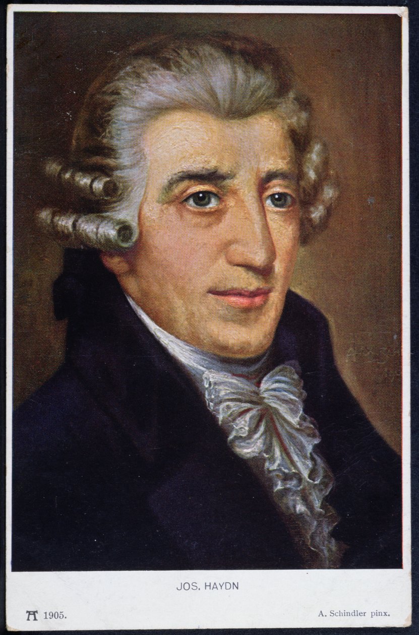 1905年Franz Joseph Haydn（1732-1809）的肖像 作者 辛德勒