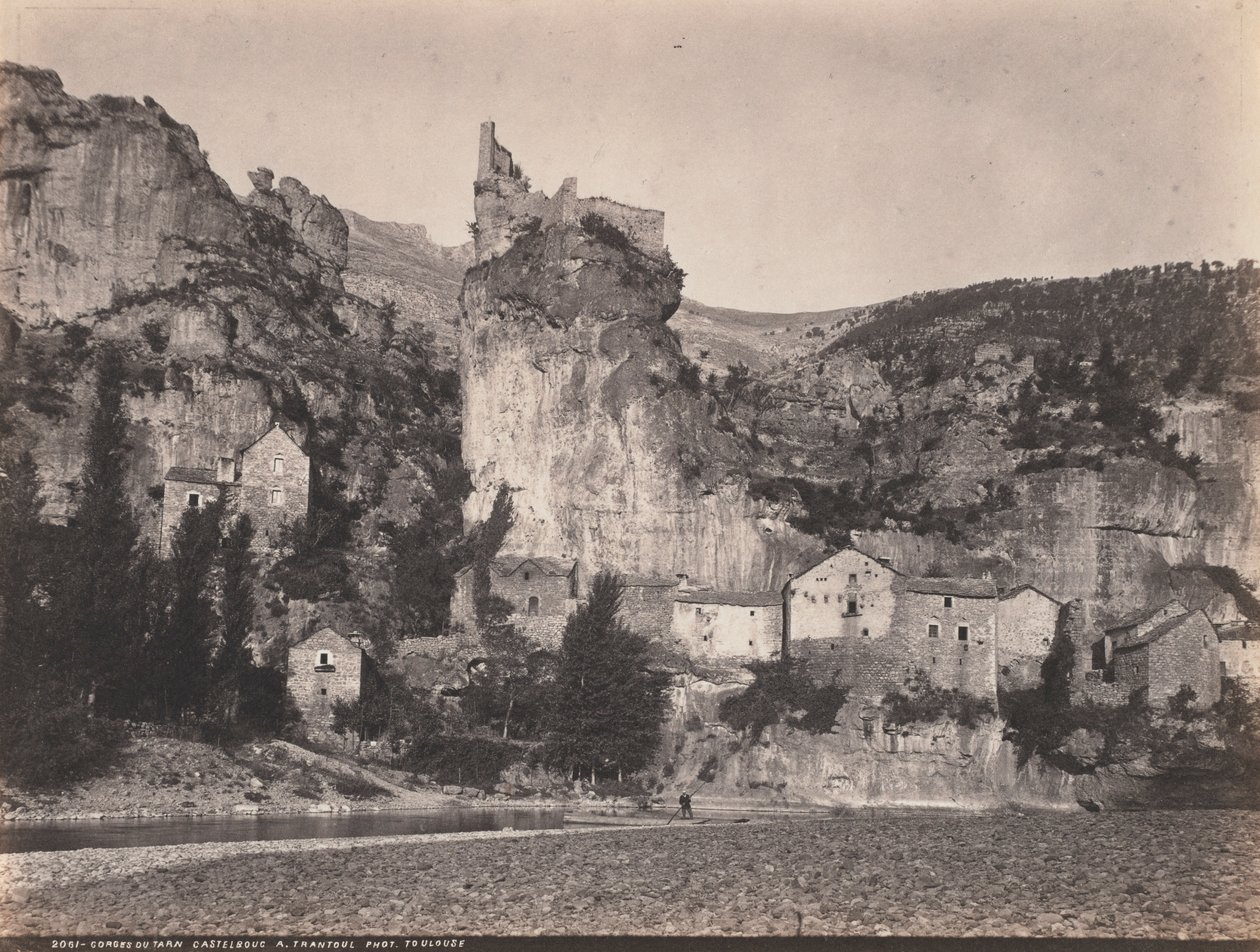 塔恩河卡斯特布克峡谷，1870年代。 作者 A. 特兰图尔