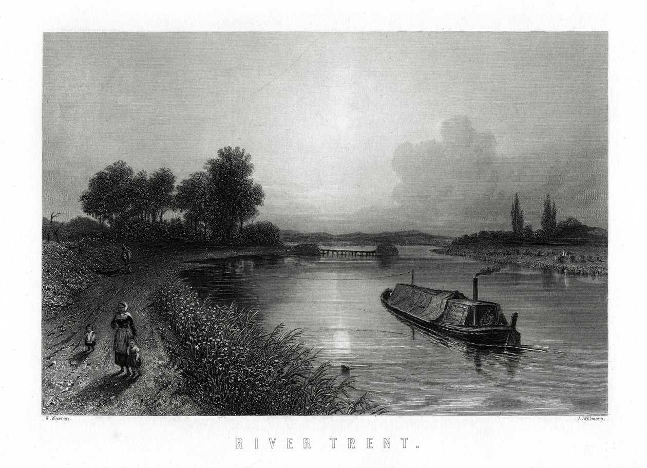 1883年，英格兰特伦特河。 作者 A.威尔莫尔