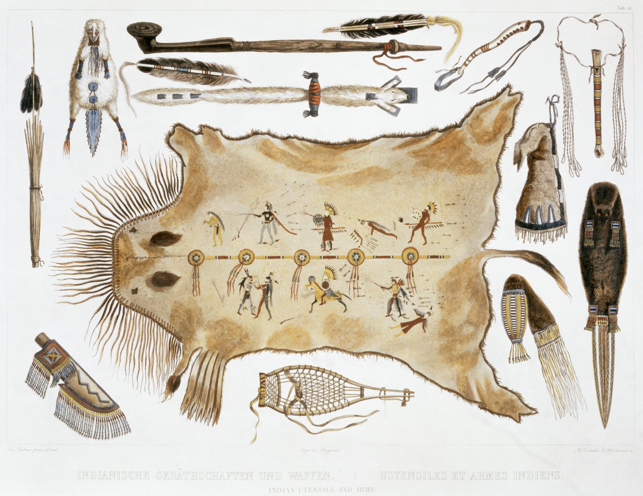 印度工具和武器》，1843年 作者 一个Zschokke