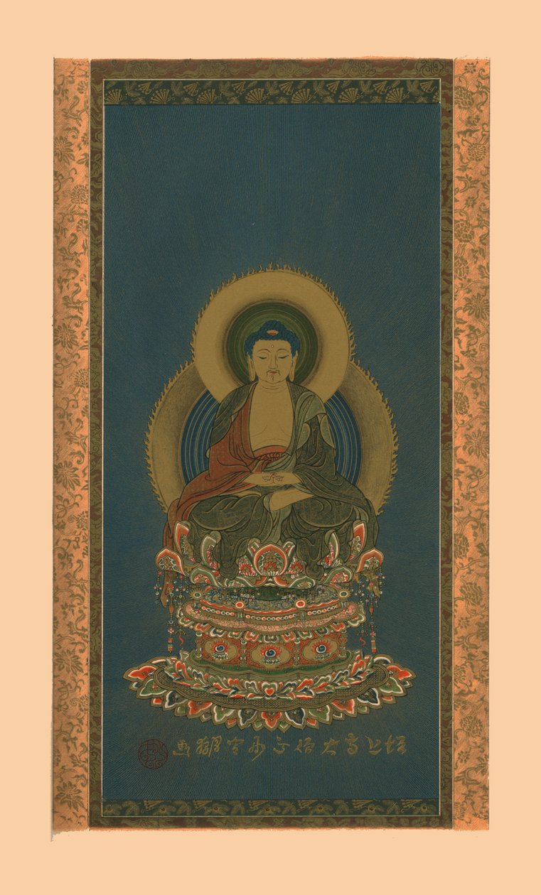阿弥陀佛，19世纪初，1886年。   作者 增上寺方丈