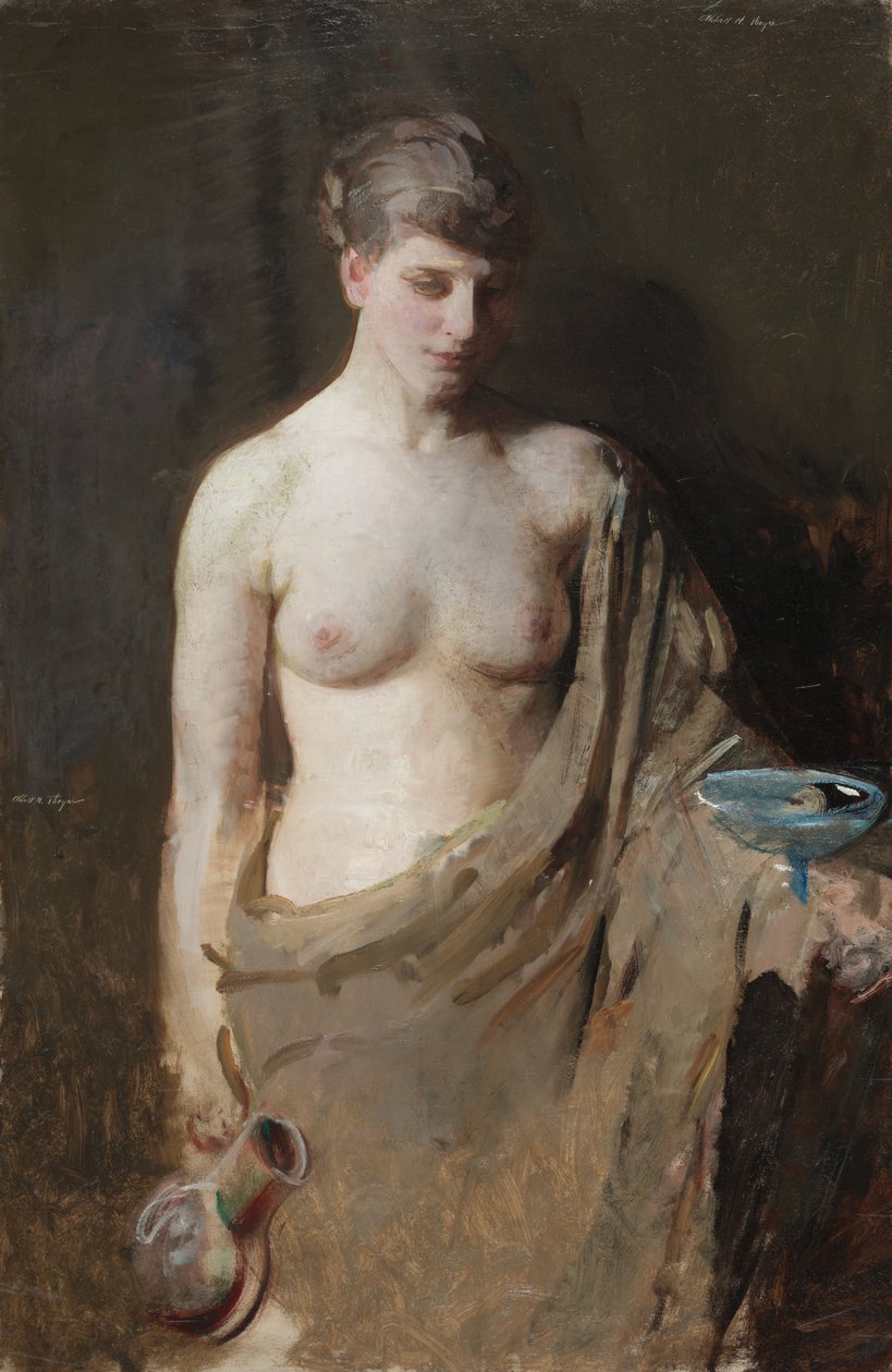 赫比，c。 1890（布面油画） 作者 雅培汉德森塞耶