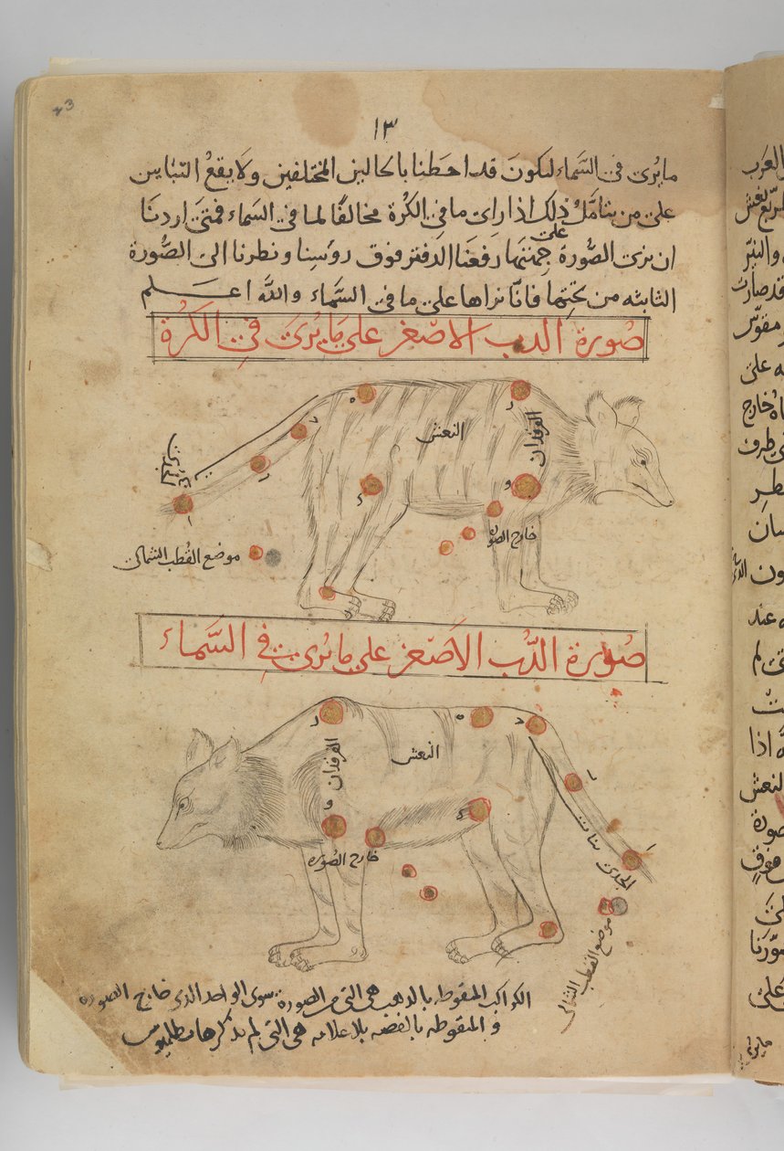 Kitab suwar al-kawakib al-thabita《固定星星的图像》，伊朗，15世纪末。 作者 阿卜杜勒·拉赫曼·苏菲