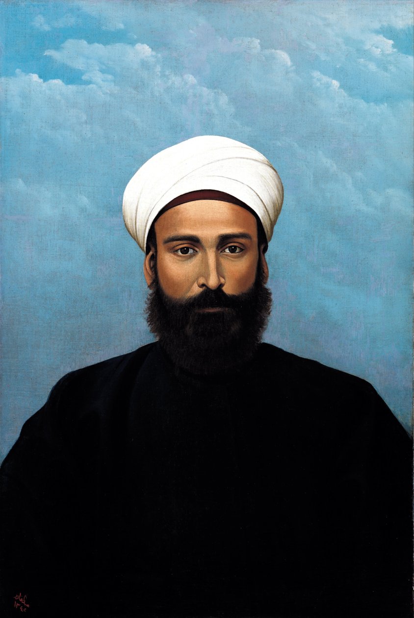 肖像de Mohamed Darouich al Allousi 作者 阿卜杜勒·卡迪尔·拉萨姆