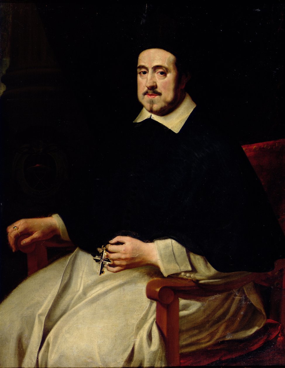 Ambrosius Cappelus，安特卫普主教的肖像 作者 亚伯拉罕·范·迪彭贝克
