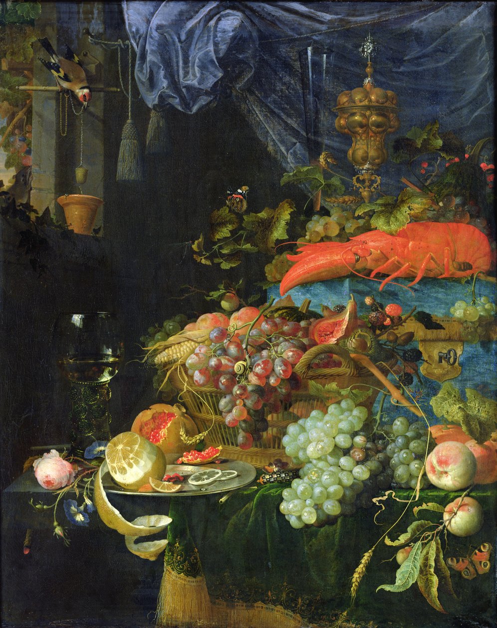 静物 作者 亚伯拉罕·米尼翁（Abraham Mignon）