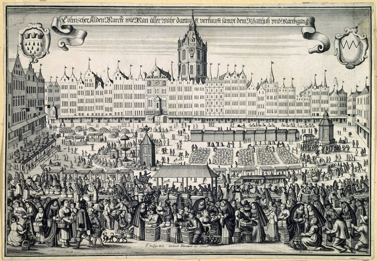 科隆旧市场，c。 1660 作者 亚伯拉罕·奥布里