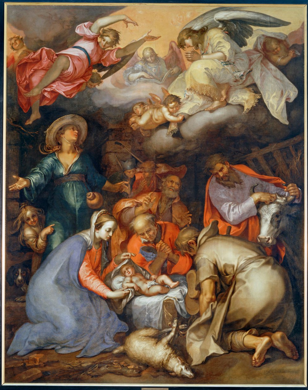 Adoration des bergers ... 作者 亚伯拉罕·布洛玛特（Abraham Bloemaert）