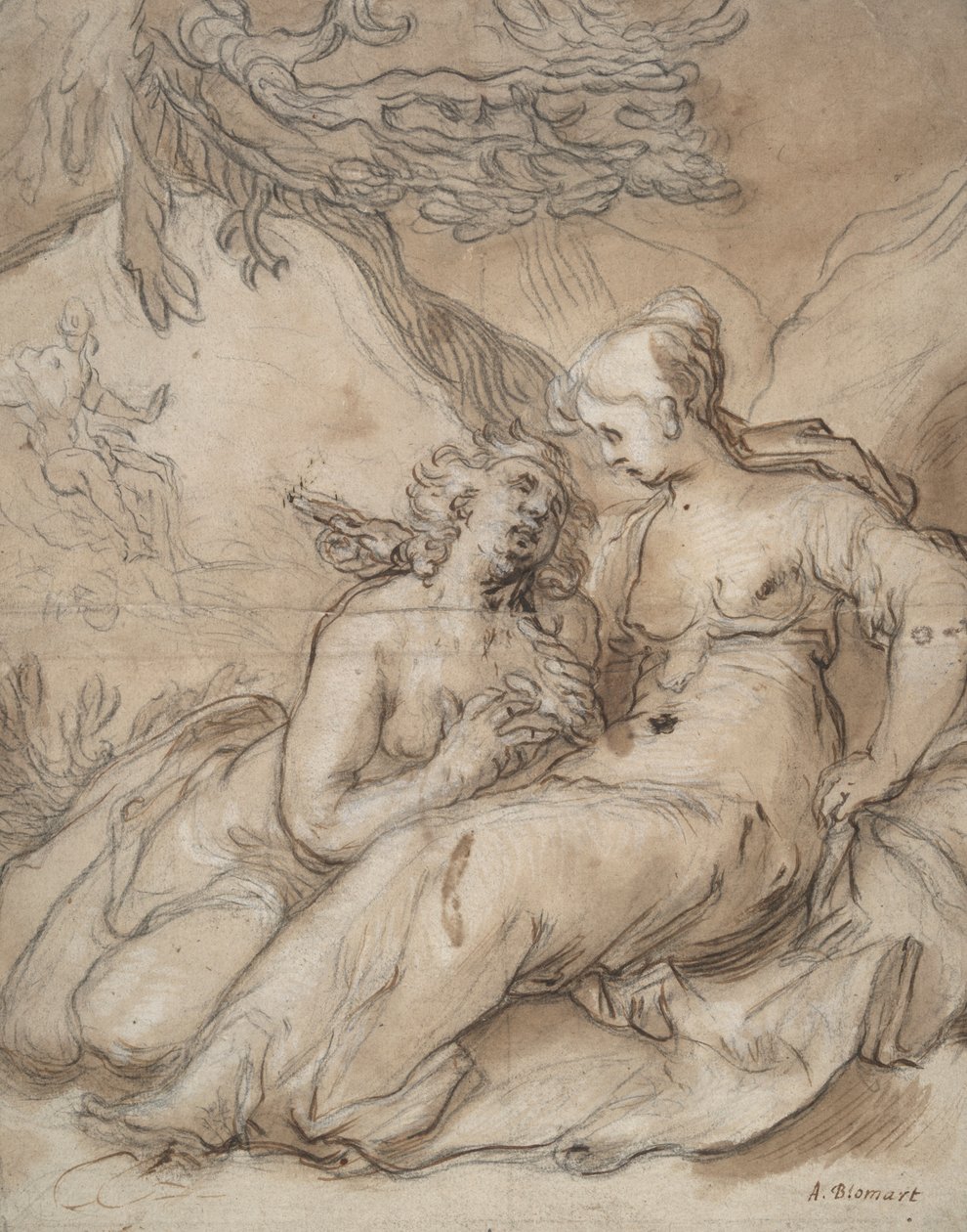谷神星和普洛瑟皮娜（？） 作者 亚伯拉罕·布洛玛特（Abraham Bloemaert）