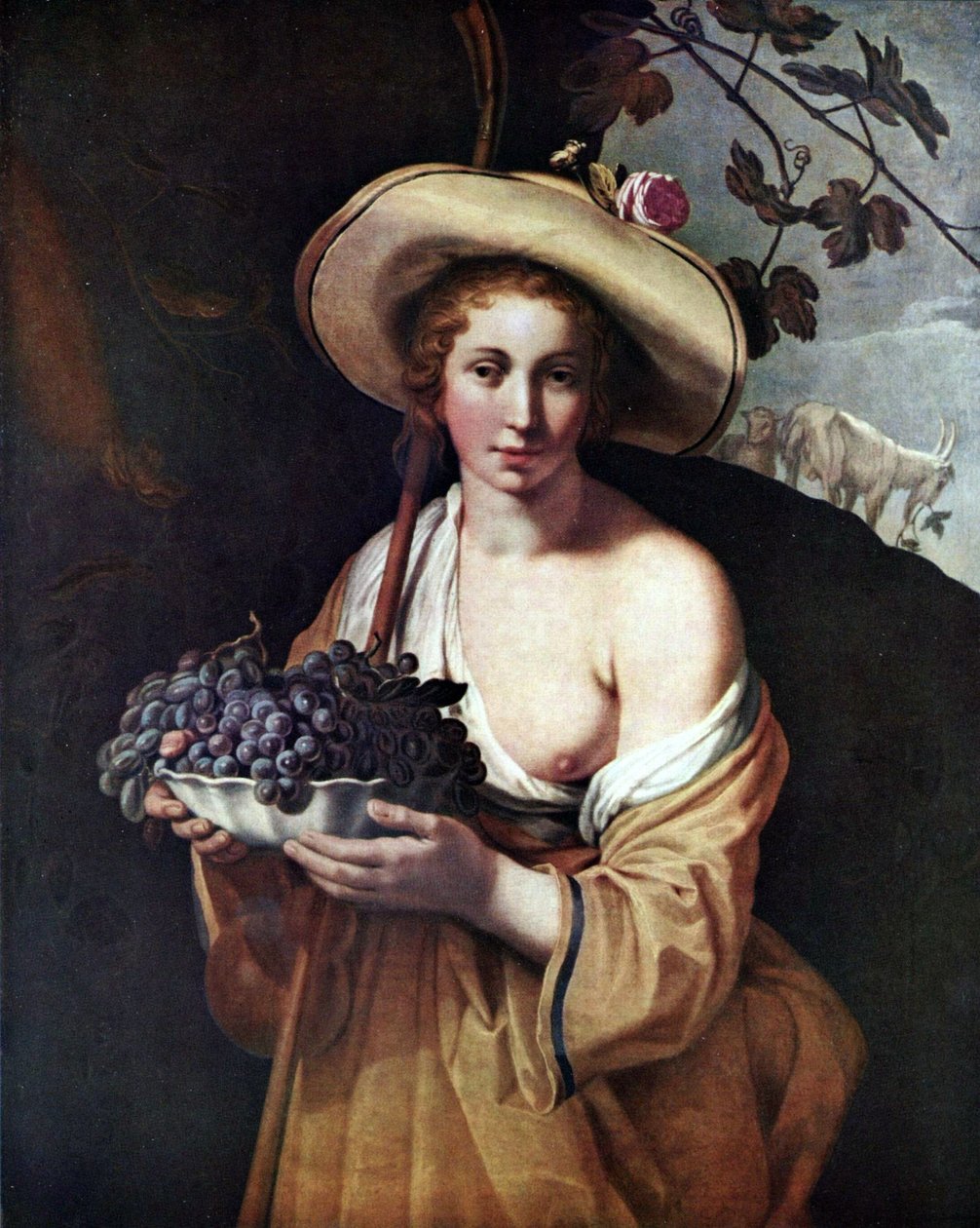 德语：葡萄牧羊女 葡萄牧羊女 作者 亚伯拉罕·布洛玛特（Abraham Bloemaert）